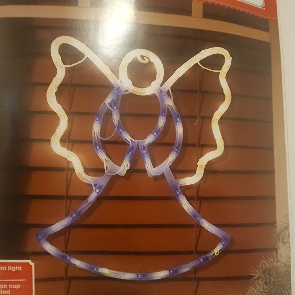 Holiday Time 16x12 43 count mini Light Angel Christmas